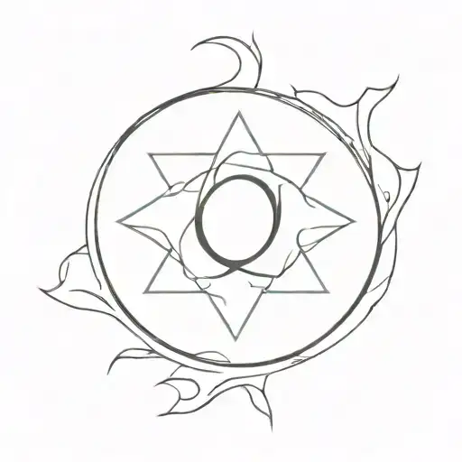 Trident & Om Symbol