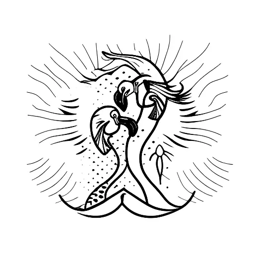 Flamingo And Mermaid