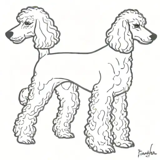 Black Standard Poodle