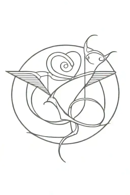 Venus Symbol With Open Book
