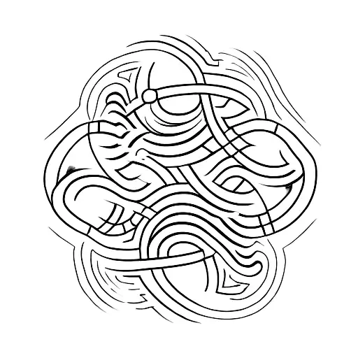 Design A Tattoo Of A Motorbike Tire Track Forming The Shape Of A Sport Symbol