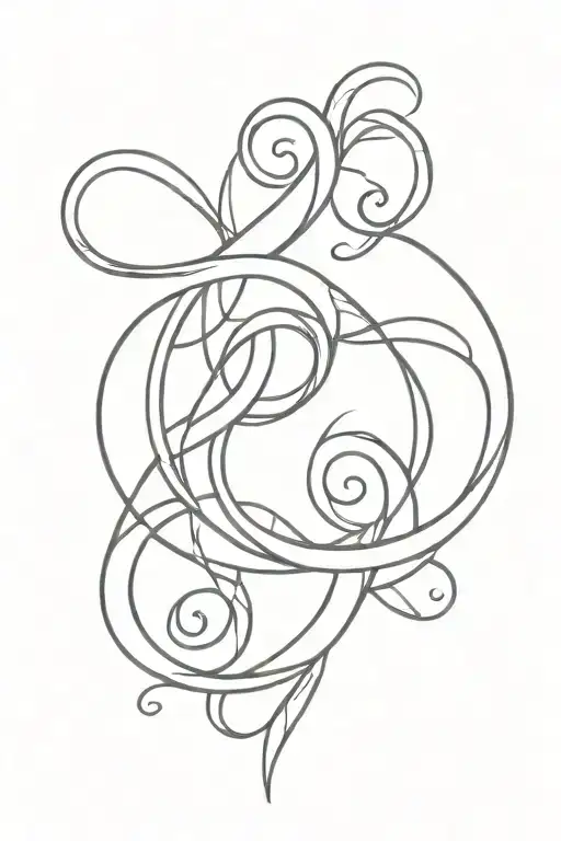 Cancer Zodiac Infinity Symbol Intertwined