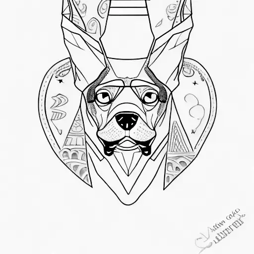 Doberman Color Marron Con Orejas