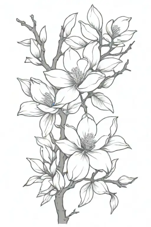 Magnolia Tree Branch
