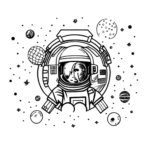 Astronaut Halfway Through Portal