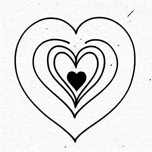 Korean Letters Blue Heart