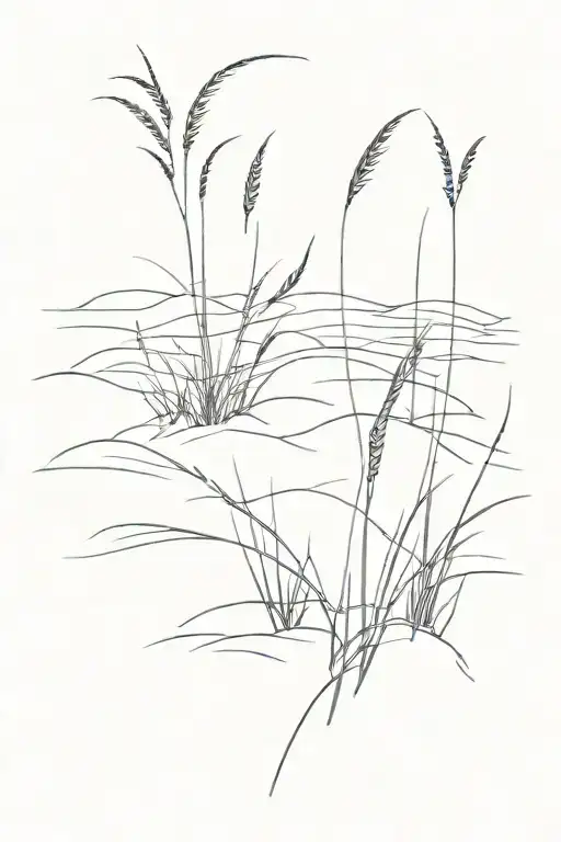 Beach Dune Grass Simple