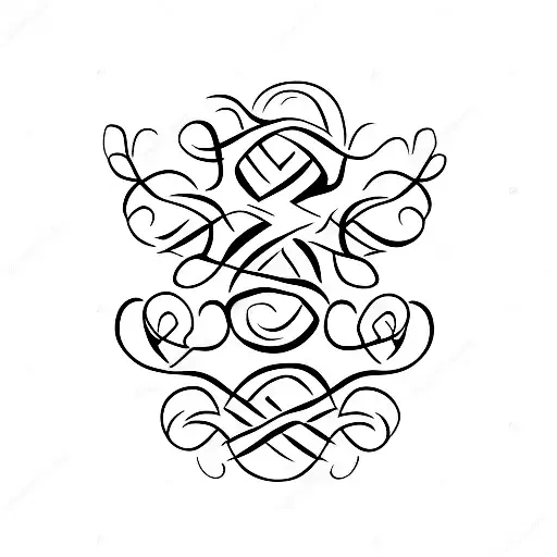 A Minimalist Tattoo Of A Family Tree With Infinity Symbols Incorporated Into The Branches