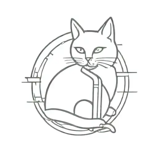 Kazoo Instrument With A Cat