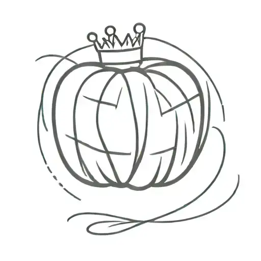 A Hay Bale And A Crown Adorned