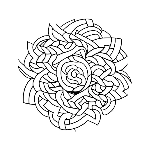 Abstract Linework River