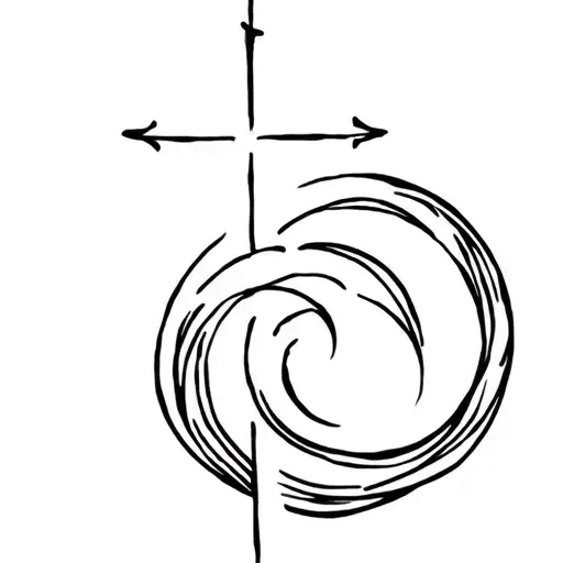 Jesus Cross With A Spiral