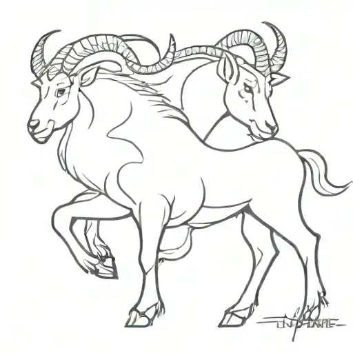 The Word Ivar In Goat Shape