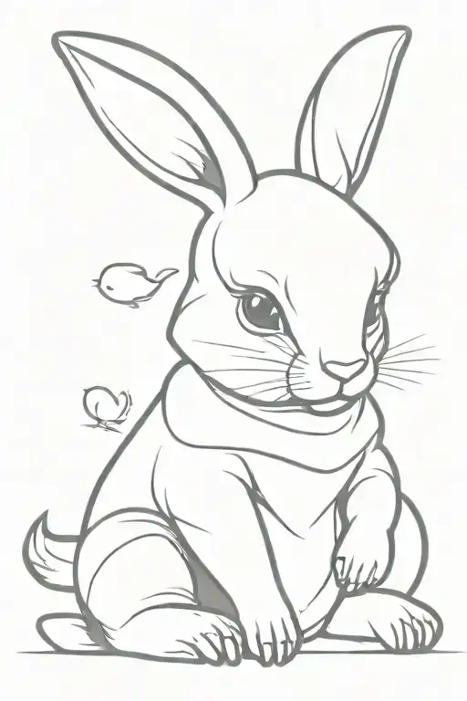 Baby Bull Sitting With A Bunny Comforter