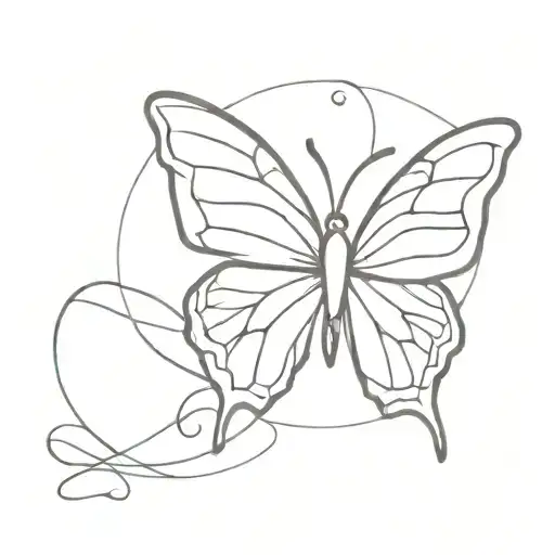 Butterfly Virgo Symbol