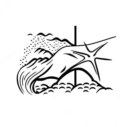 Beach Volleyball With Wave