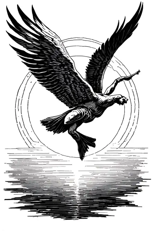 Icarus Flying Towards The Sun