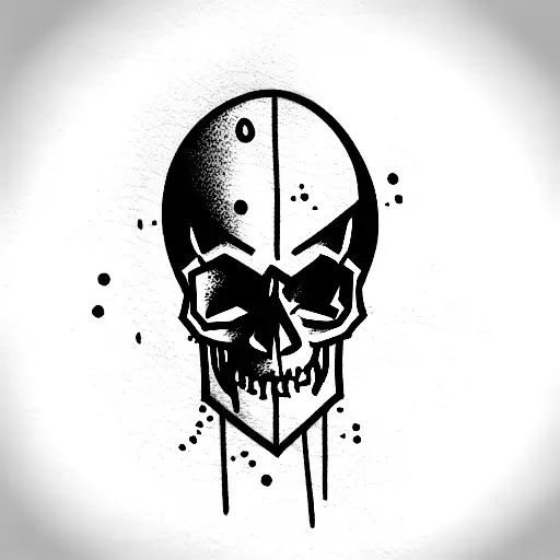 Skull With The Word Spooky