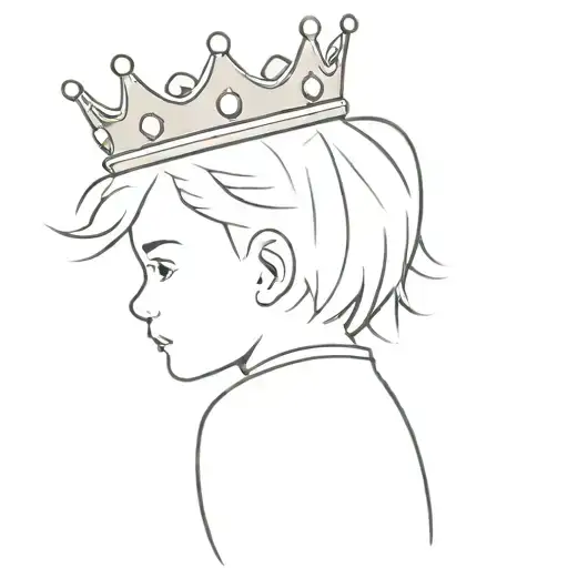 Something With A Kid Wearing A Baggy Soccer Jersey With A Crown That Doesn't Fit
