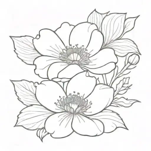 Anemone Flower With The Word Always