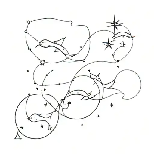 Pisces And Leo Constellation