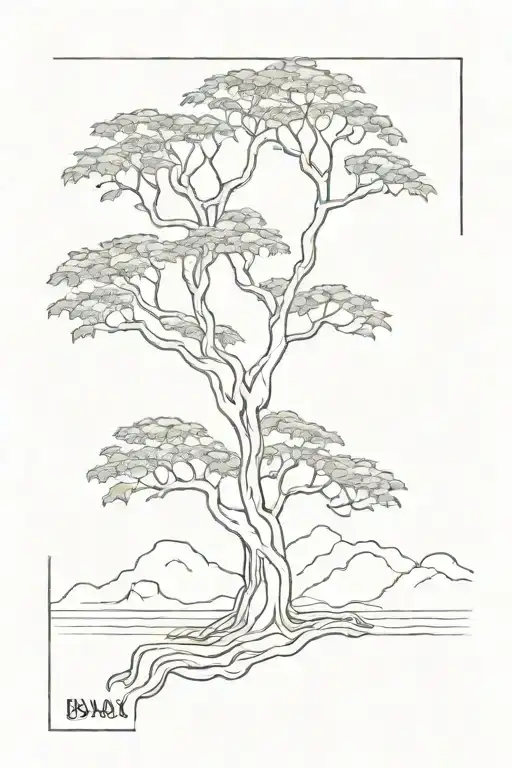 Banyan Tree In The Shape Of The Outline Of Vietnam
