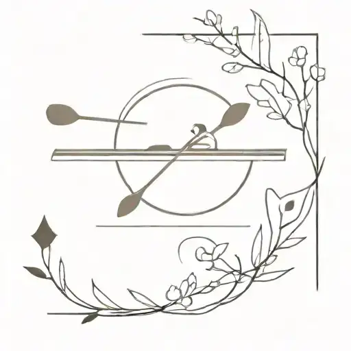 Rowing And Friendship Symbol