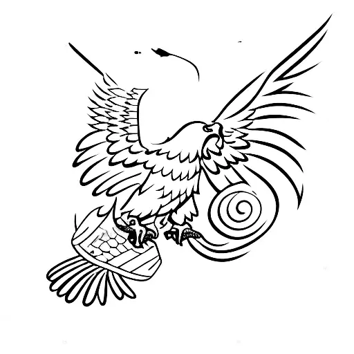 Eagle With The Number 18-2 Involved