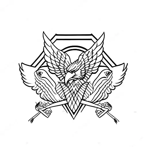 Simple Eagle With 18-2 On The Tail