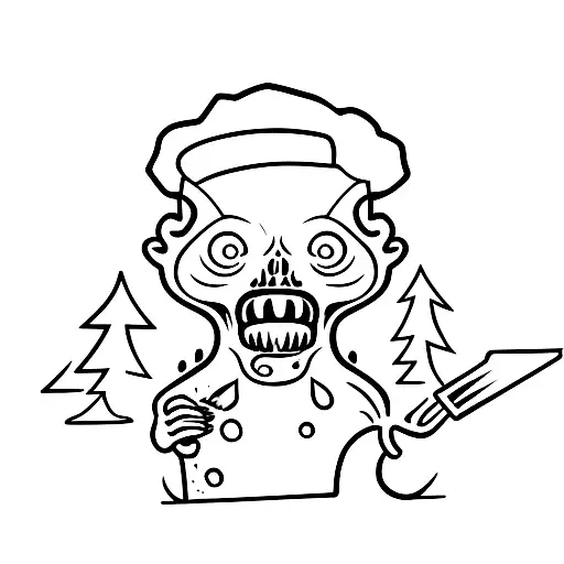 A Zombie Beaver Cooking Bbq Sauce In A Forest