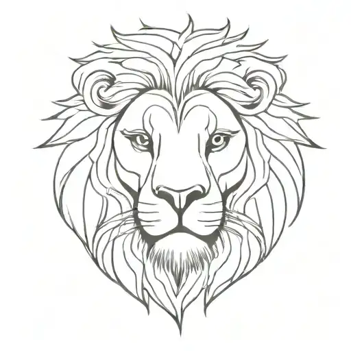 Lion Head Surrounded