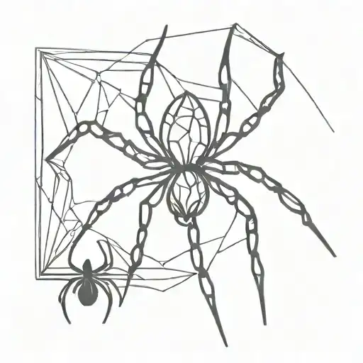 Spider With Letter M