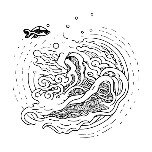 Concept Tattoo About Ocean