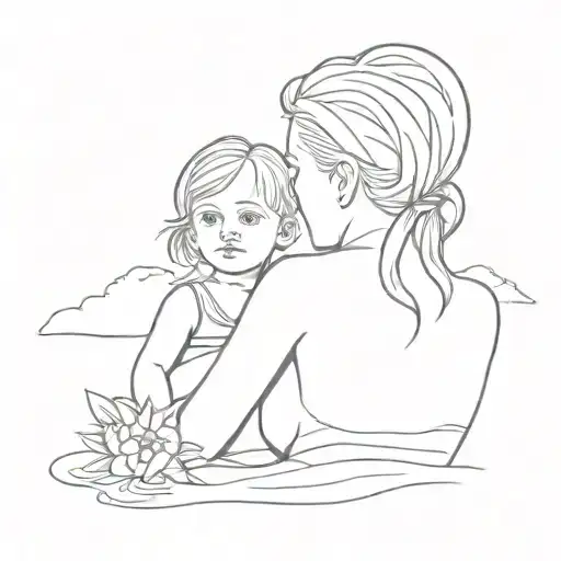 Mom And Daughter Tattoo About Croatia And Grandmother