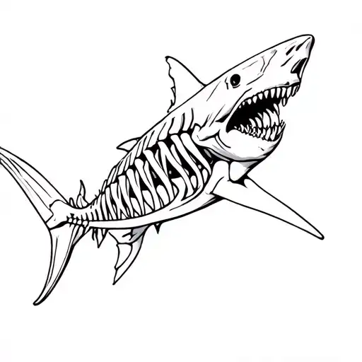 Great White Shark Skeleton