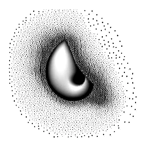 Water Drop Falling On A Quiet Water Mass