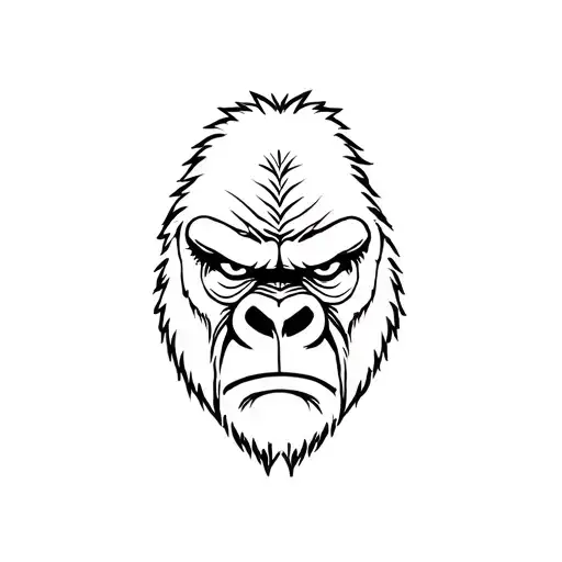 Angry Gorilla Face