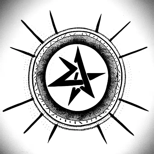 Arm Snakr Hindu Geometric Minimalistic