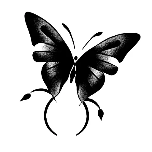 Butterfly With Initial N