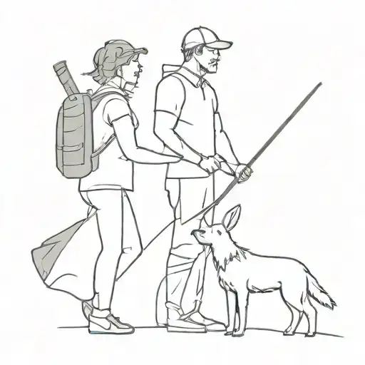 Father And Daughter Hunting