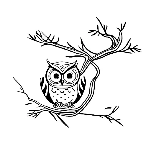 Branch Shape Like An Owl