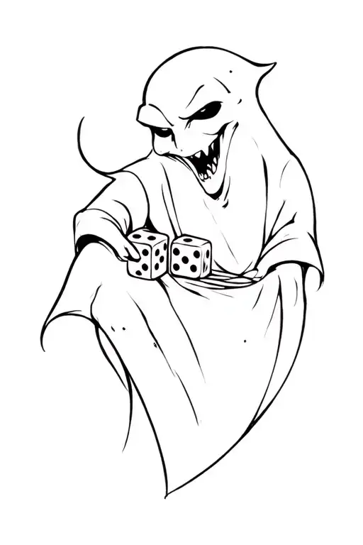 Oogie Boogie Playing With Dice