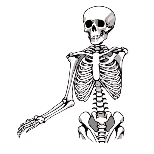 Skeleton With Tendon