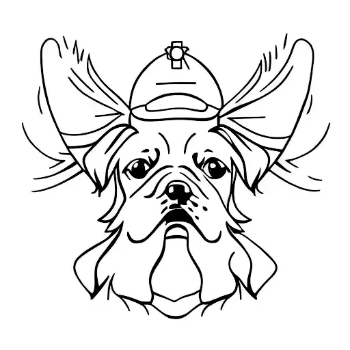 Dog Memorial Tattoo With No Dog