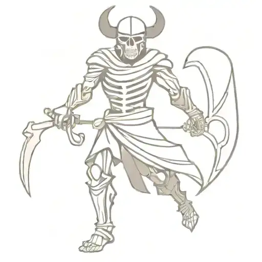 Skeleton Viking Warrior