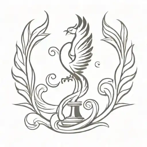 A Phoenix Feather Transforming Into A Chess Piece