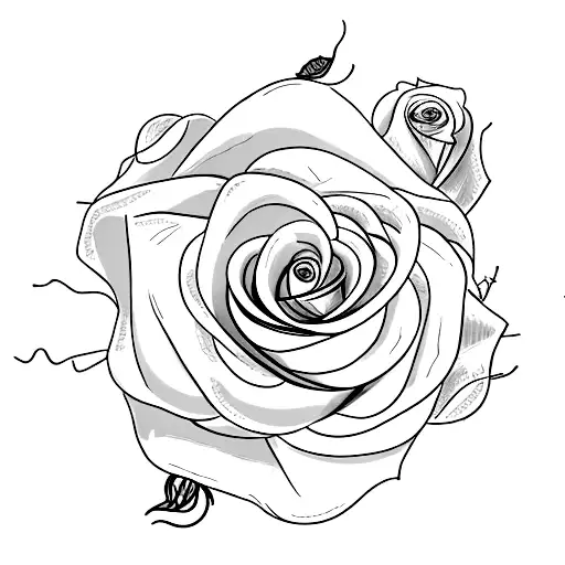 Cursive Word Perfectly Imperfect With A Rose