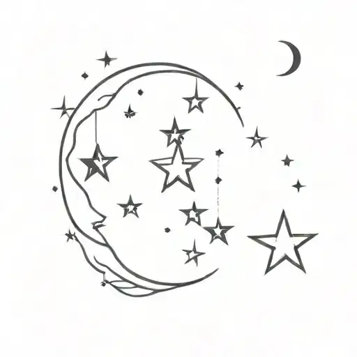 Moon And Stars