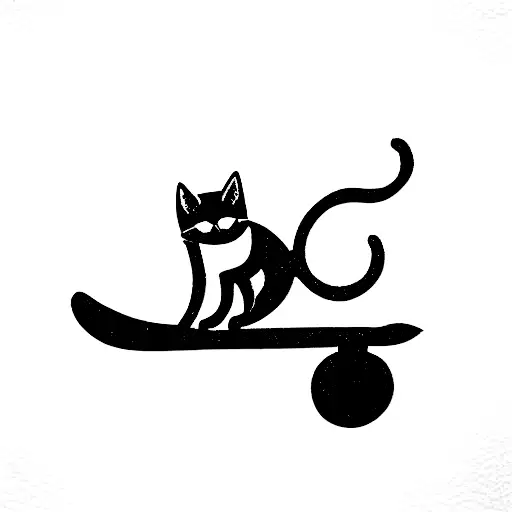 Cat Riding Skate