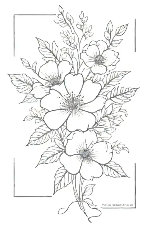 November December Birth Flower Bouquet